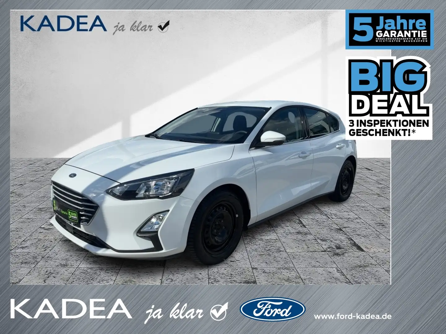 Ford Focus EcoBoost Cool & Connect Klima*Navi*Tempoma Weiß - 1