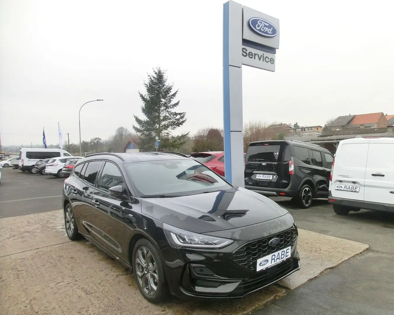 Ford Focus Hyb. 114kW ST-Line X Tur AT/LED/Cam/AHK Schwarz - 1