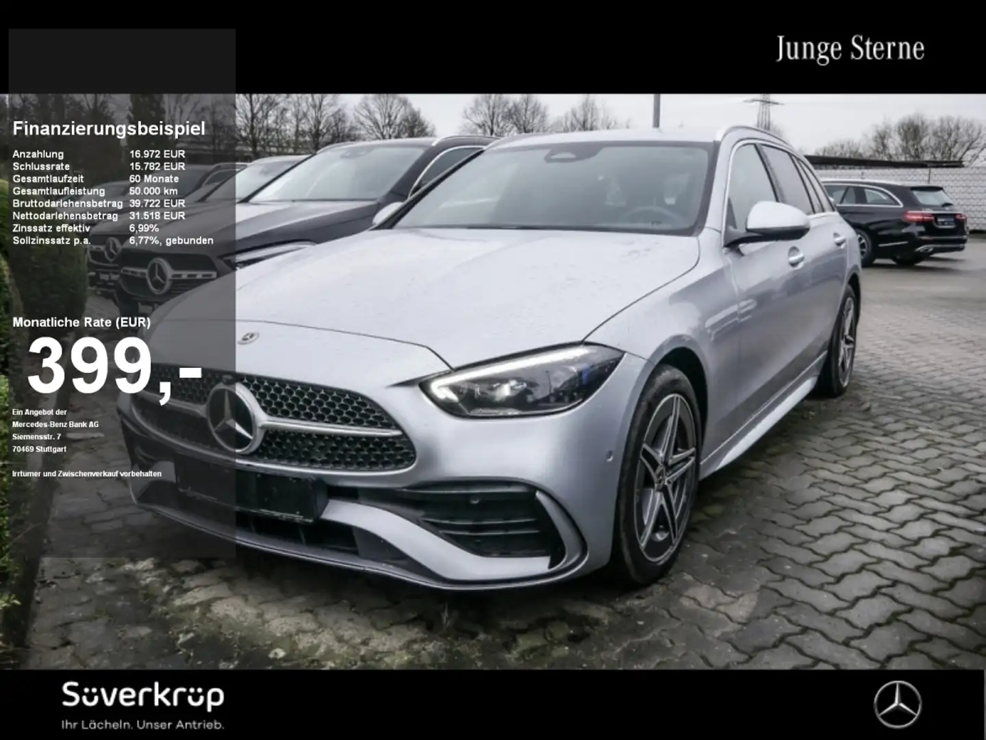 Mercedes-Benz C 300 e T // AMG PREMIUM SPUR AHK DISTR 360 PDC Silber - 1