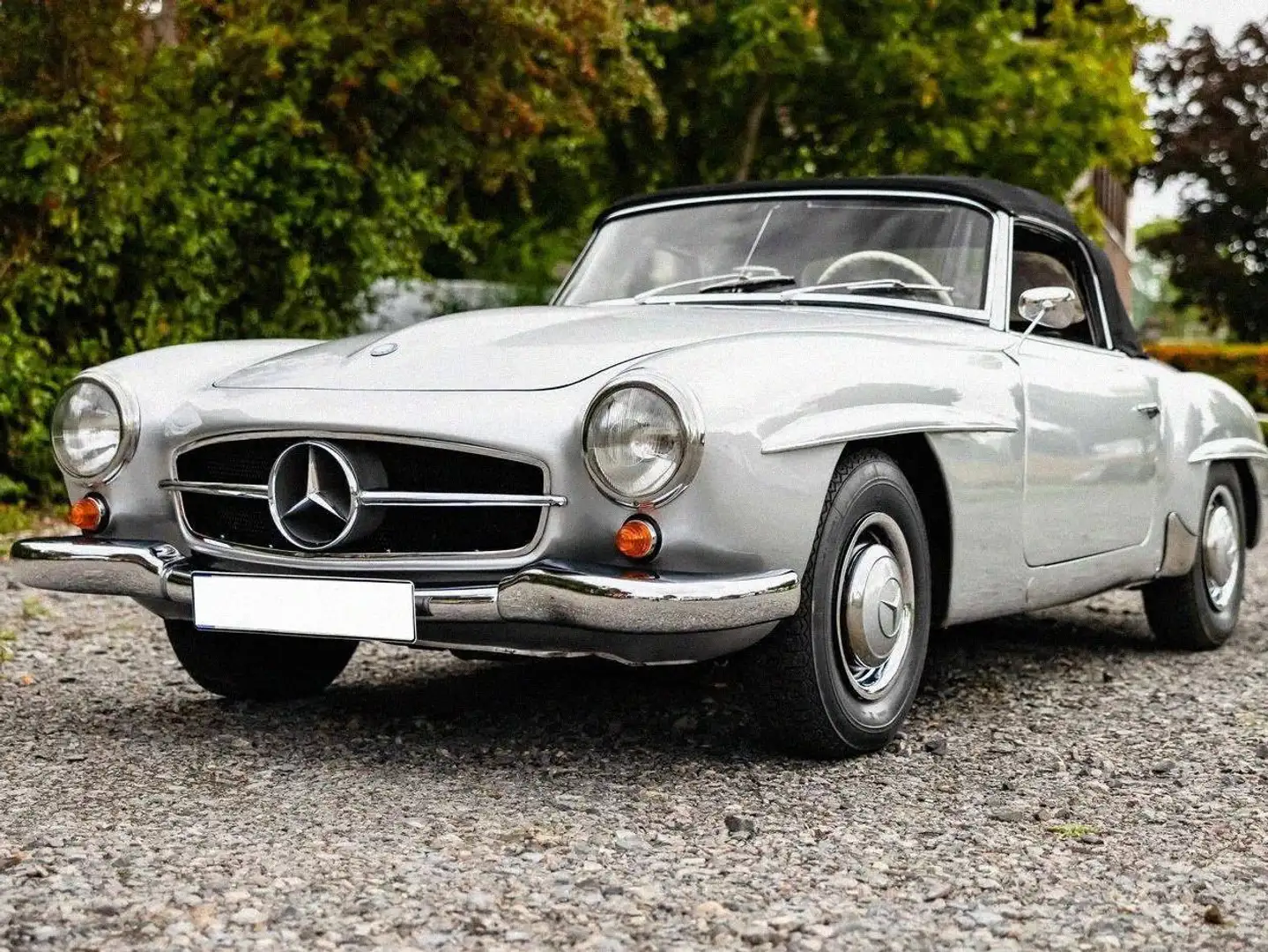 Mercedes-Benz 190 W121 190 SL Argintiu - 1