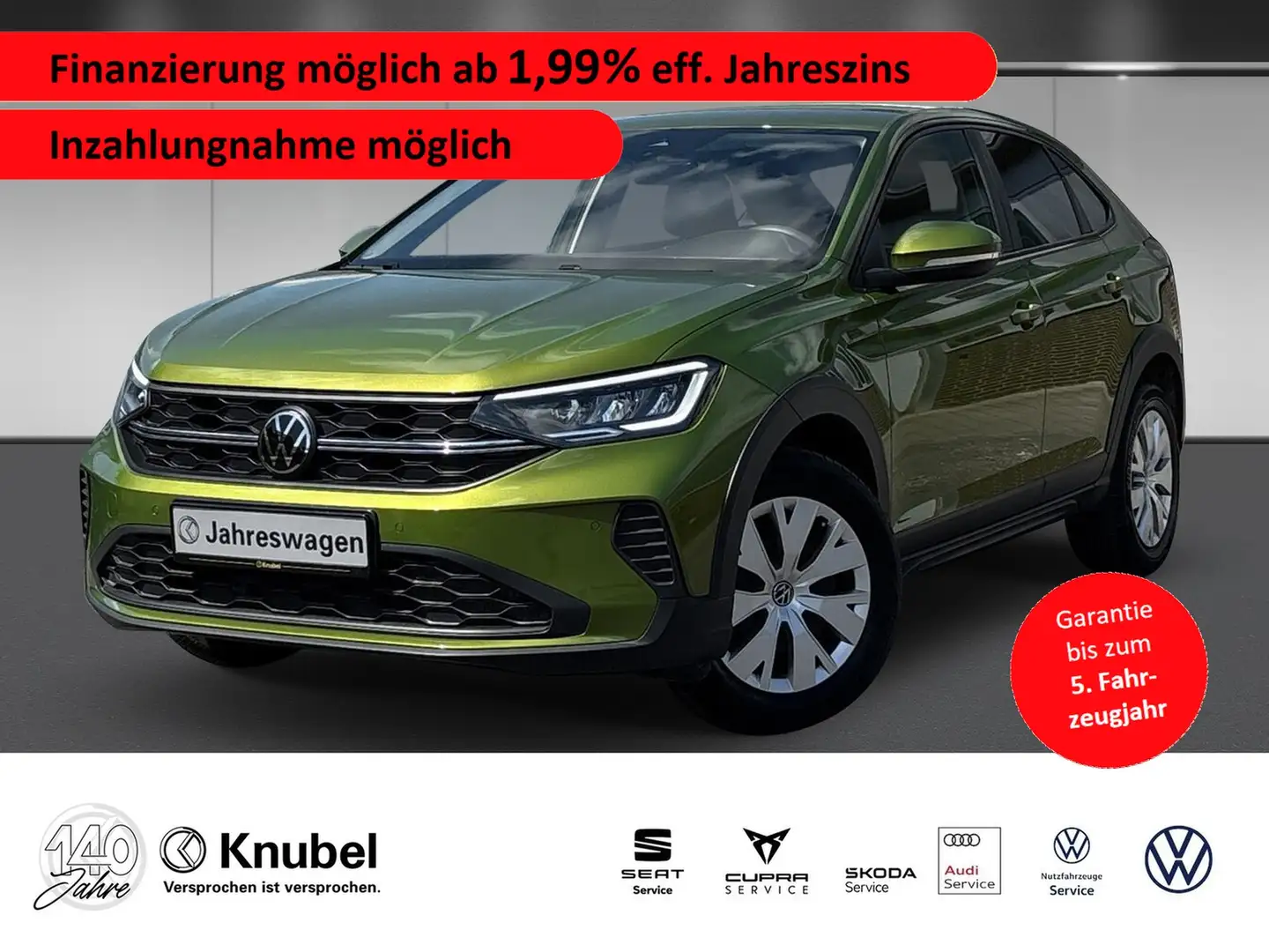 Volkswagen Taigo Life 1.0 TSI LED Dig.Cockpit Ganzj.reifen App-C... Grün - 1