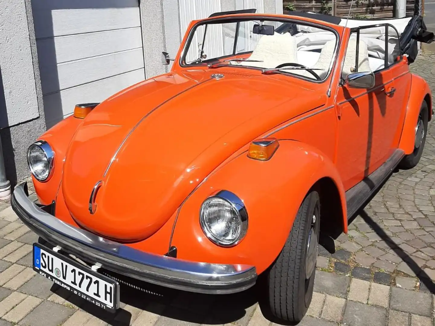 Volkswagen Käfer Oldtimer mit Herz ❤️ Orange - 2