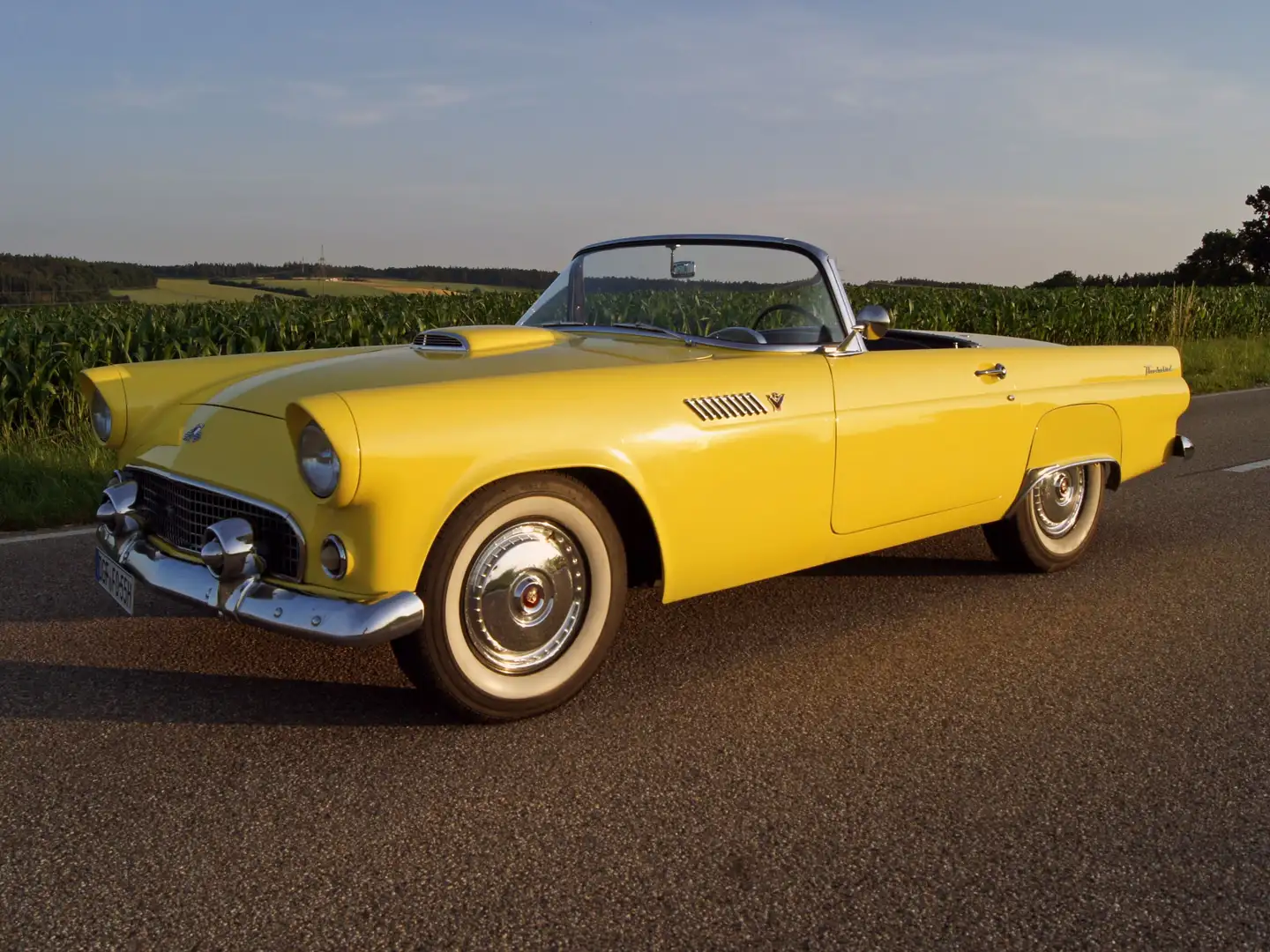 Ford Thunderbird V8 Oldtimer Cabrio TÜV H Schaltgetriebe Geil Gelb - 1