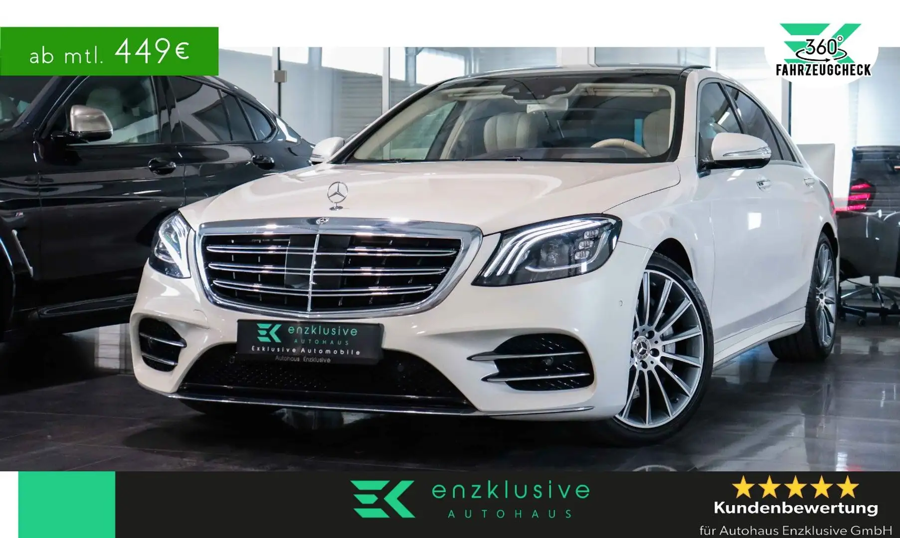 Mercedes-Benz S 400 d 4M AMG*PANO*360°*BURM*HuD*AIR*WIDESCREEN White - 1