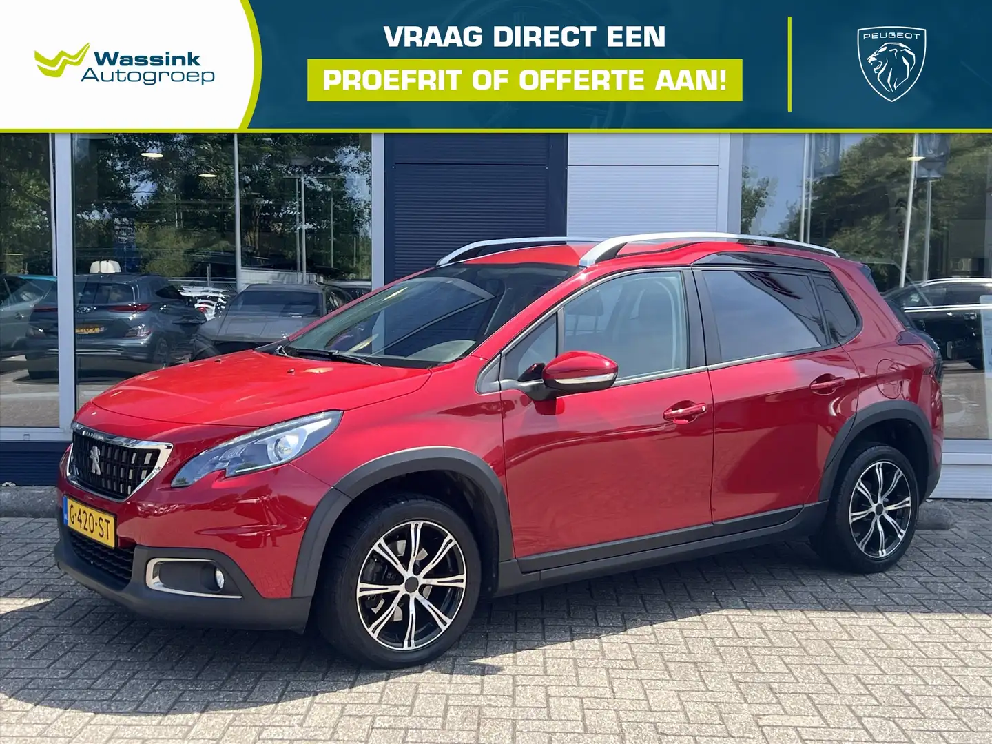 Peugeot 2008 Signature I 110 PK I Trekhaak | Navigatie | Cruise Rood - 1