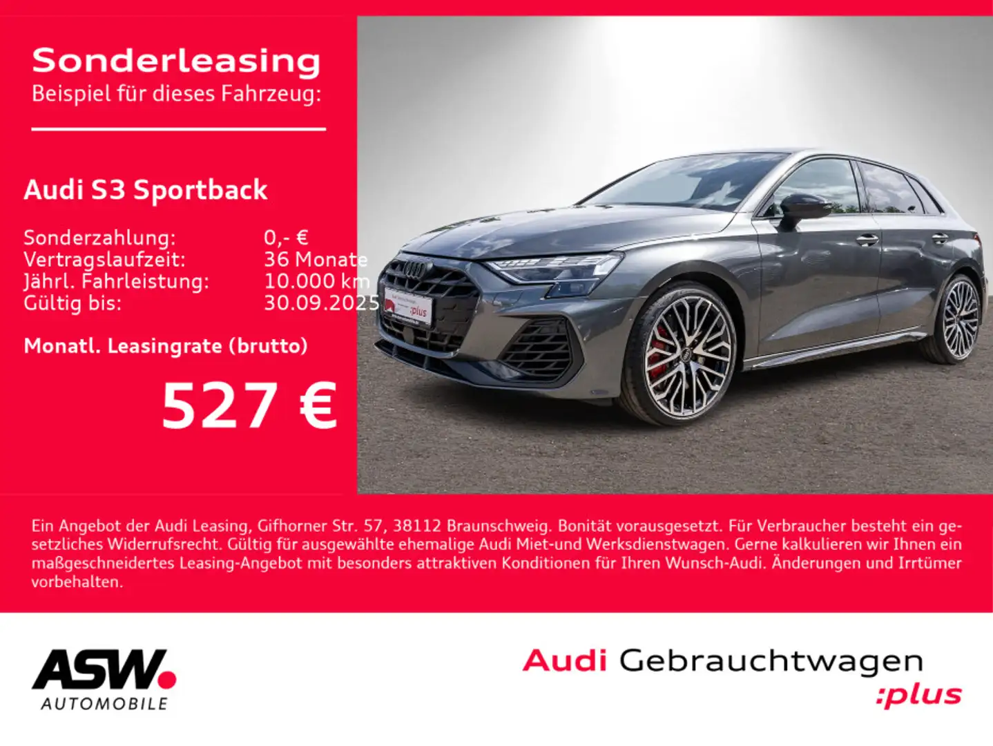 Audi S3 TFSI Stronic Navi Matrix GRA VC Grau - 1