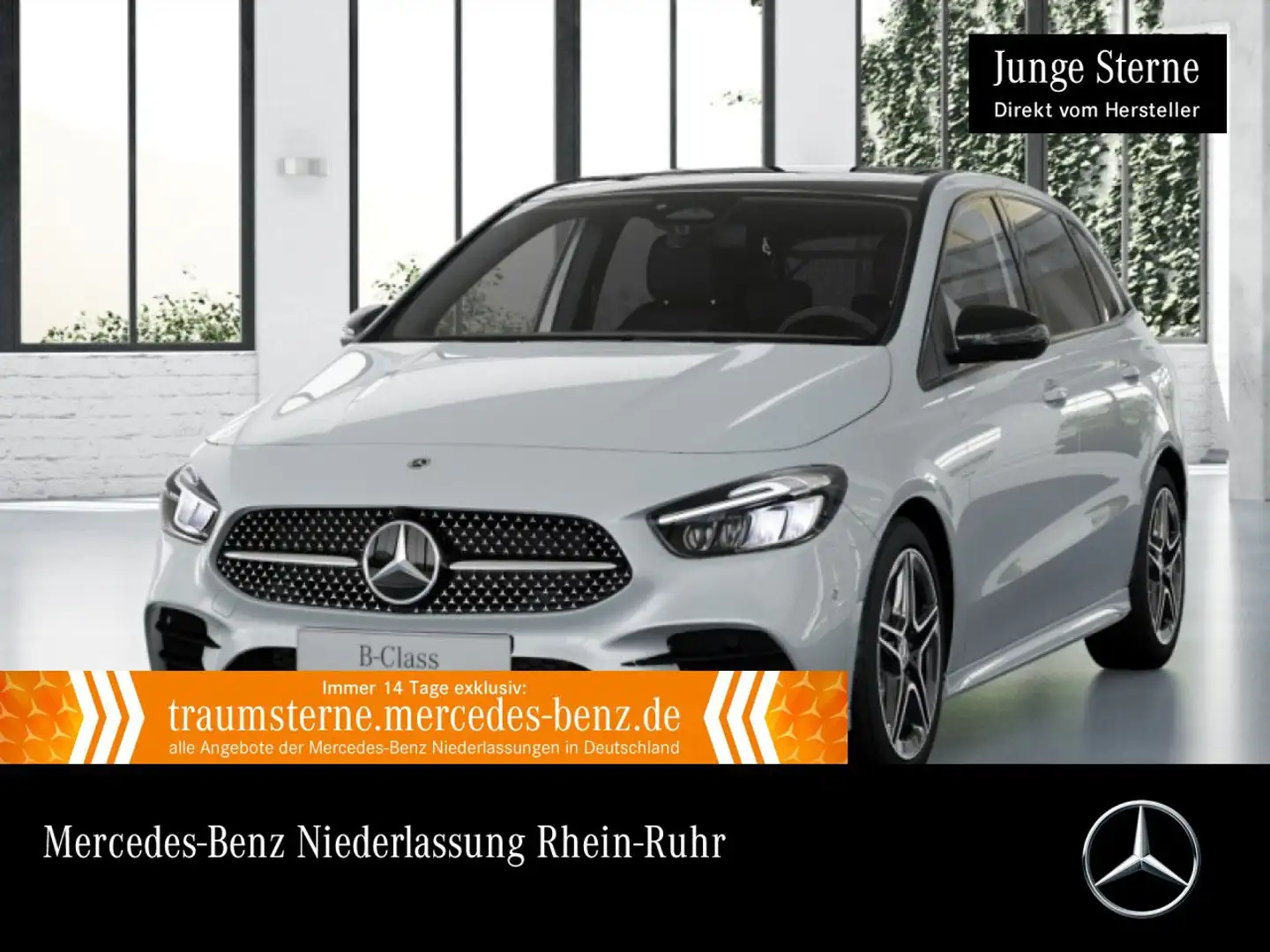 Mercedes-Benz B 200 AMG+NIGHT+PANO+360°+AHK+LED+TOTW+KEYLESS+7G Weiß - 1