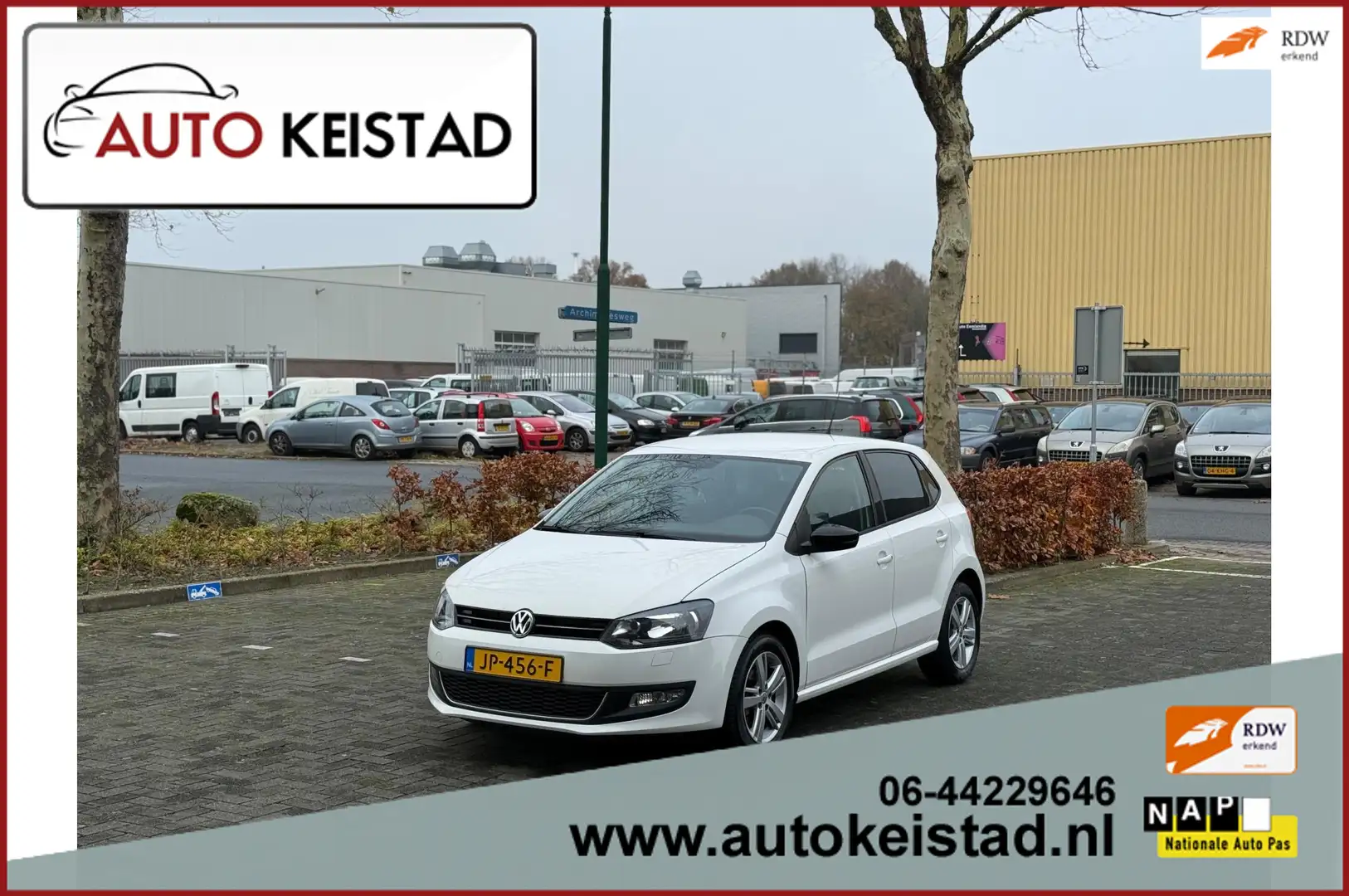 Volkswagen Polo 1.2-12V 5-DEURS AIRCO/CRUISE/STOELVERWARMING! SUPE Blanc - 1