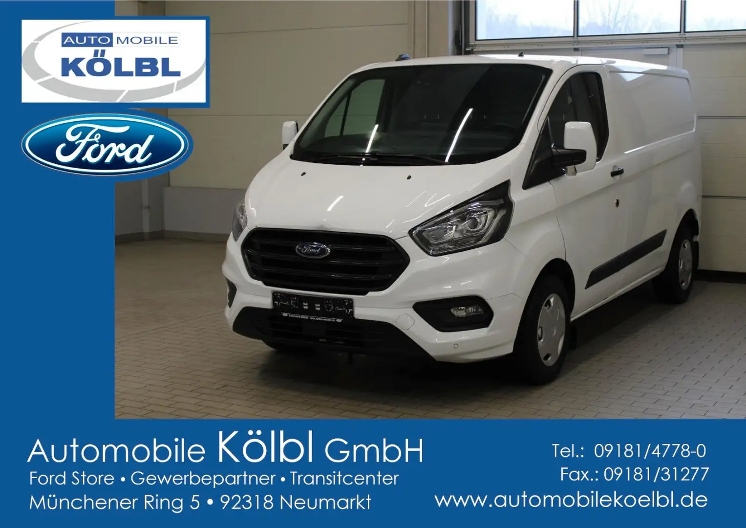 Ford Transit Custom Kasten Trend 300L1, NAVI/KAMERA Blanc - 1