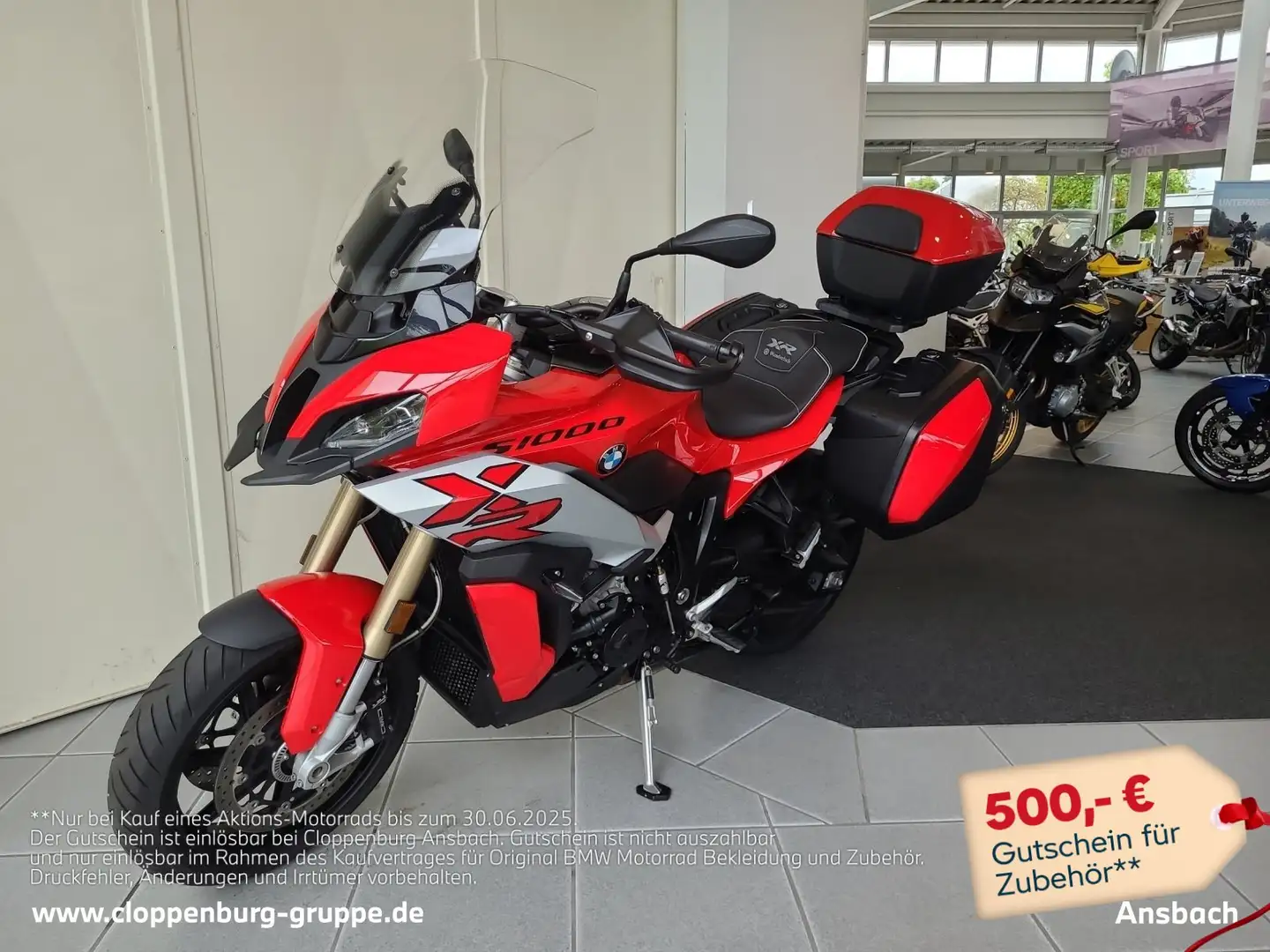 BMW S 1000 XR Koffer,Topcase,2 Pakete Roşu - 1