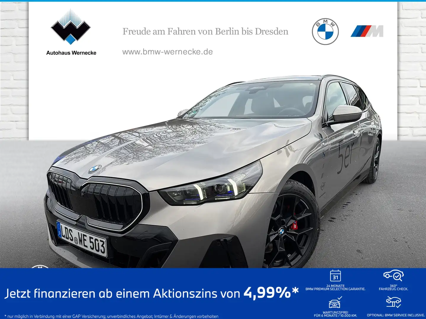 BMW 520 d Touring M Sportpaket DAB LED Pano.Dach AHK Grau - 1