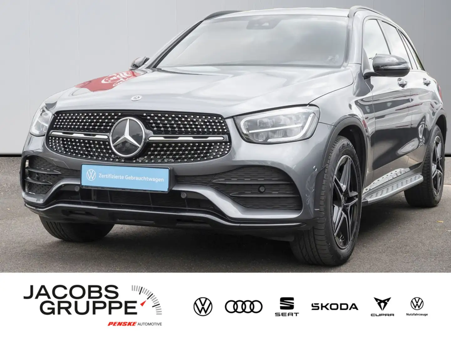 Mercedes-Benz GLC 200 d 4Matic AMG Line Night-Paket AHK, LE Szürke - 1
