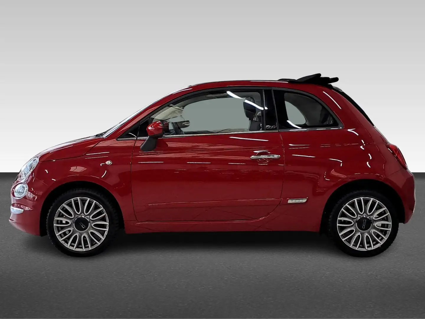 Fiat 500C 0.9 TURBO 80PK LOUNGE NAVI TEL CRUISE NAP Rood - 2