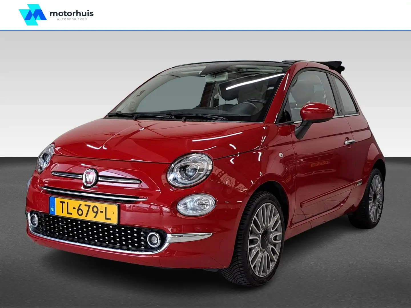 Fiat 500C 0.9 TURBO 80PK LOUNGE NAVI TEL CRUISE NAP Rood - 1