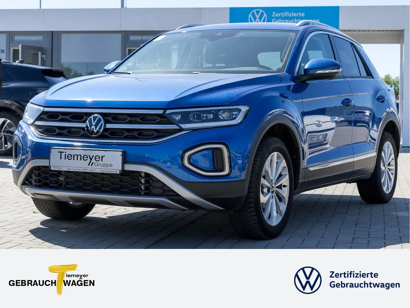 Volkswagen T-Roc 1.5 TSI DSG STYLE LM17 NAVI LED SITZHZ Blau - 1