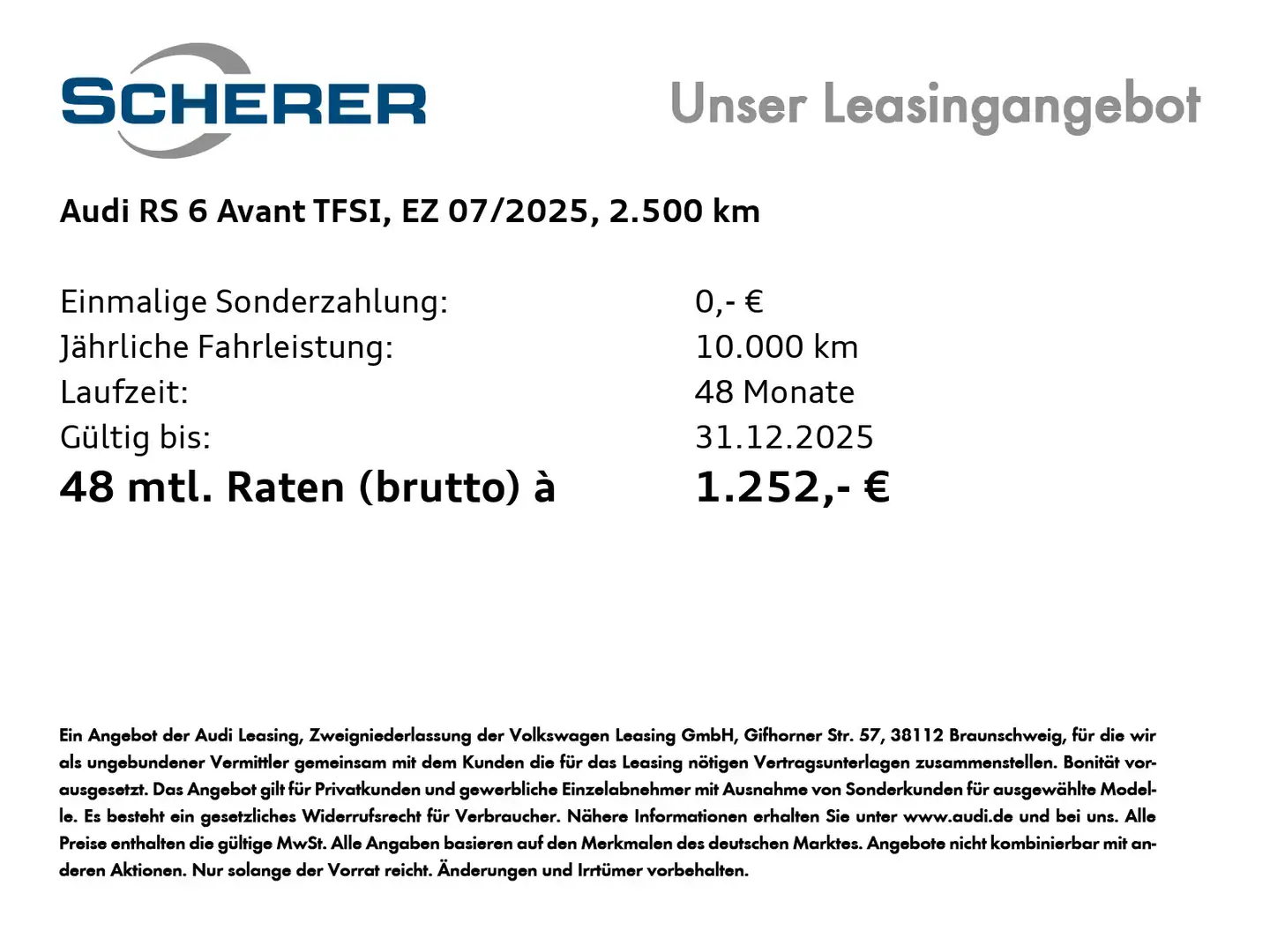 Audi RS6 RS6 Avant RS-Dynamikpaket, RS-Keramikbremsanlage Noir - 2