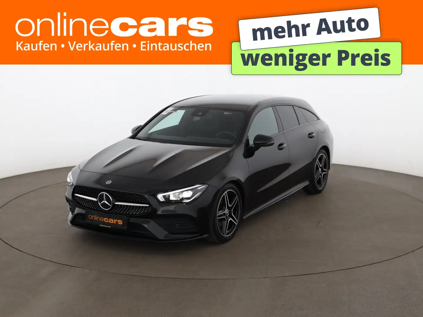 Mercedes-Benz CLA 180 d SB AMG Line Aut LED LEDER NAVI R-CAM Schwarz - 1