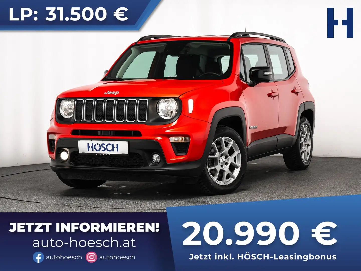 Jeep Renegade 1,5 eHybrid WENIG KM NEUWERTIG Rot - 1