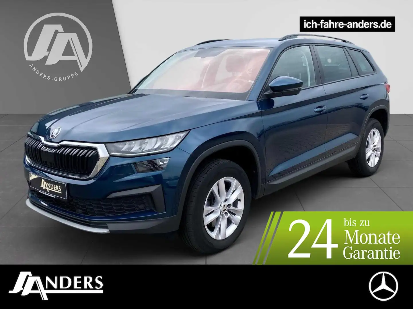 Skoda Kodiaq 2.0 TDI 4x4 Ambition AHK+ACC+LED+Kam+SHZ Blau - 1