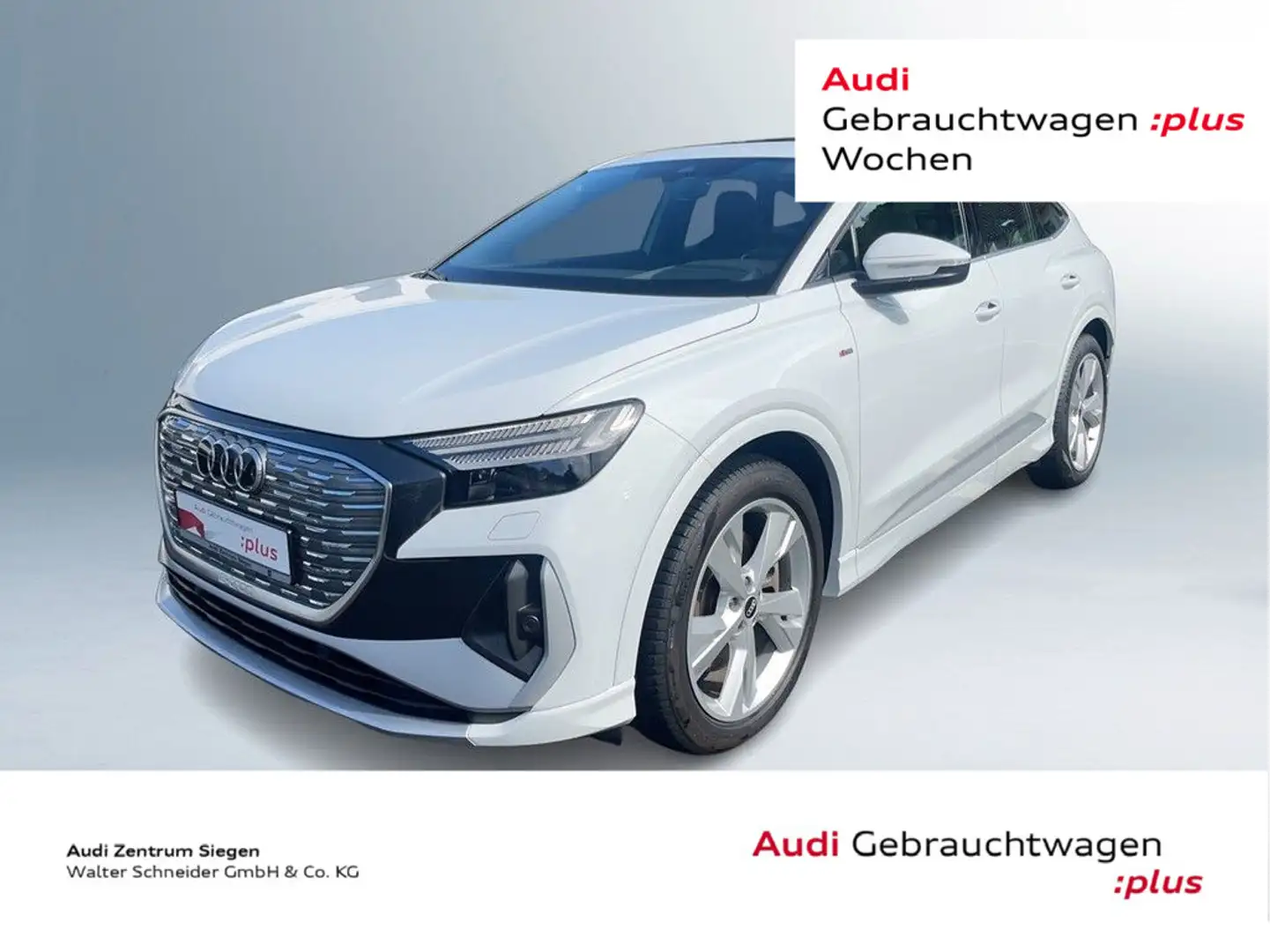 Audi Q4 e-tron Sportback 50 quattro 2x S Line Pano Ma Weiß - 1