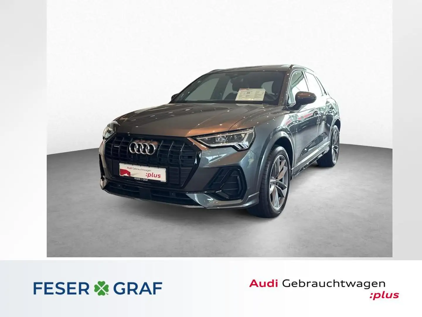 Audi Q3 40 TDI qu S tr. 2x S line-Pano-ACC-Kamera-LED Grigio - 1
