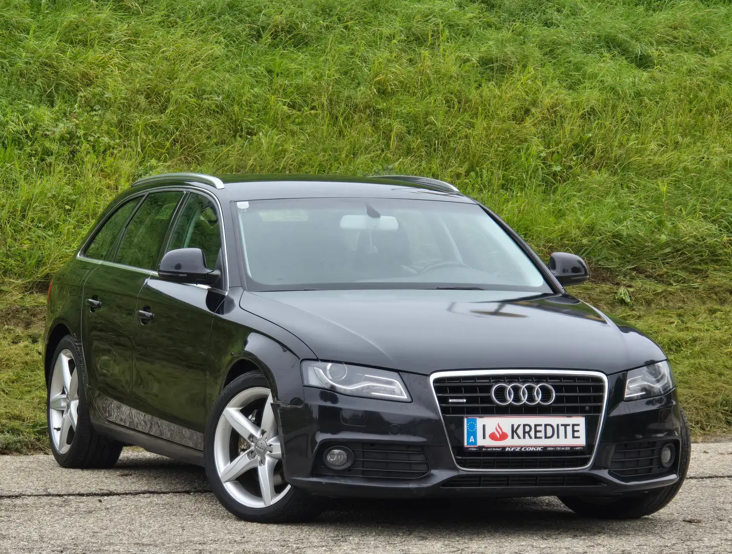 Audi A4 3.0 TDI Quattro* Top* Kredit* Tempomat* Leder* Schwarz - 2