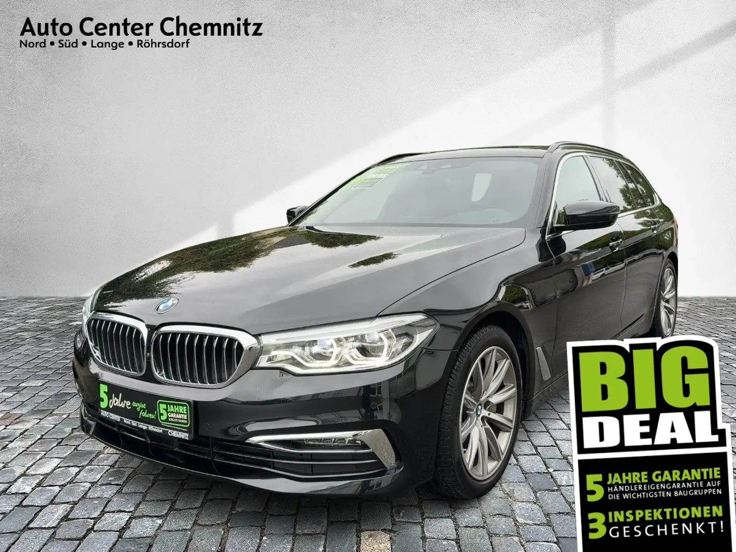 BMW 530 d AT8 Touring Luxury Line LED/Navi/Pano-SD Schwarz - 1