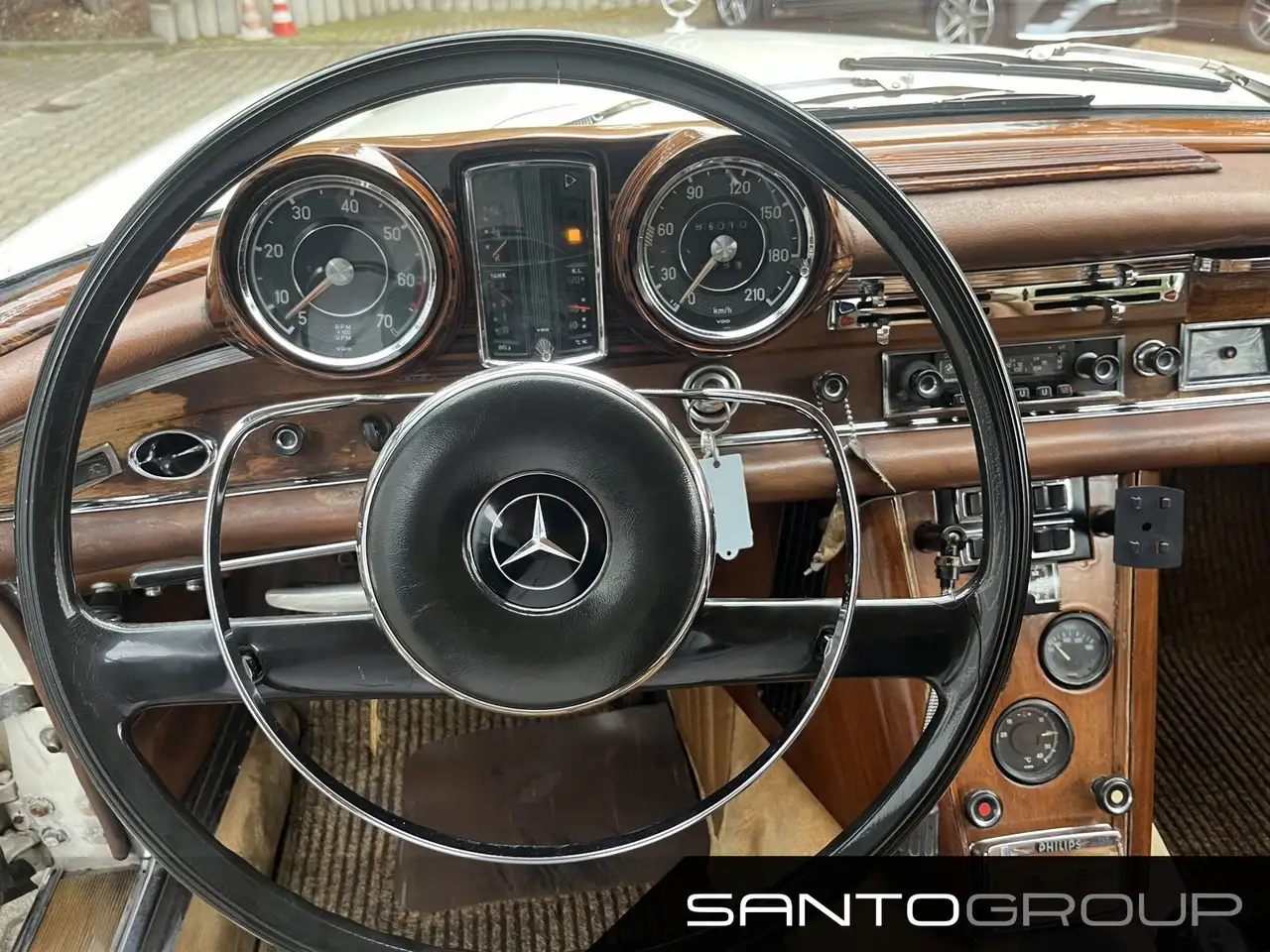 Mercedes-Benz 220 SE b/C Leder elektrische Fensterheber Rollo, foto 9