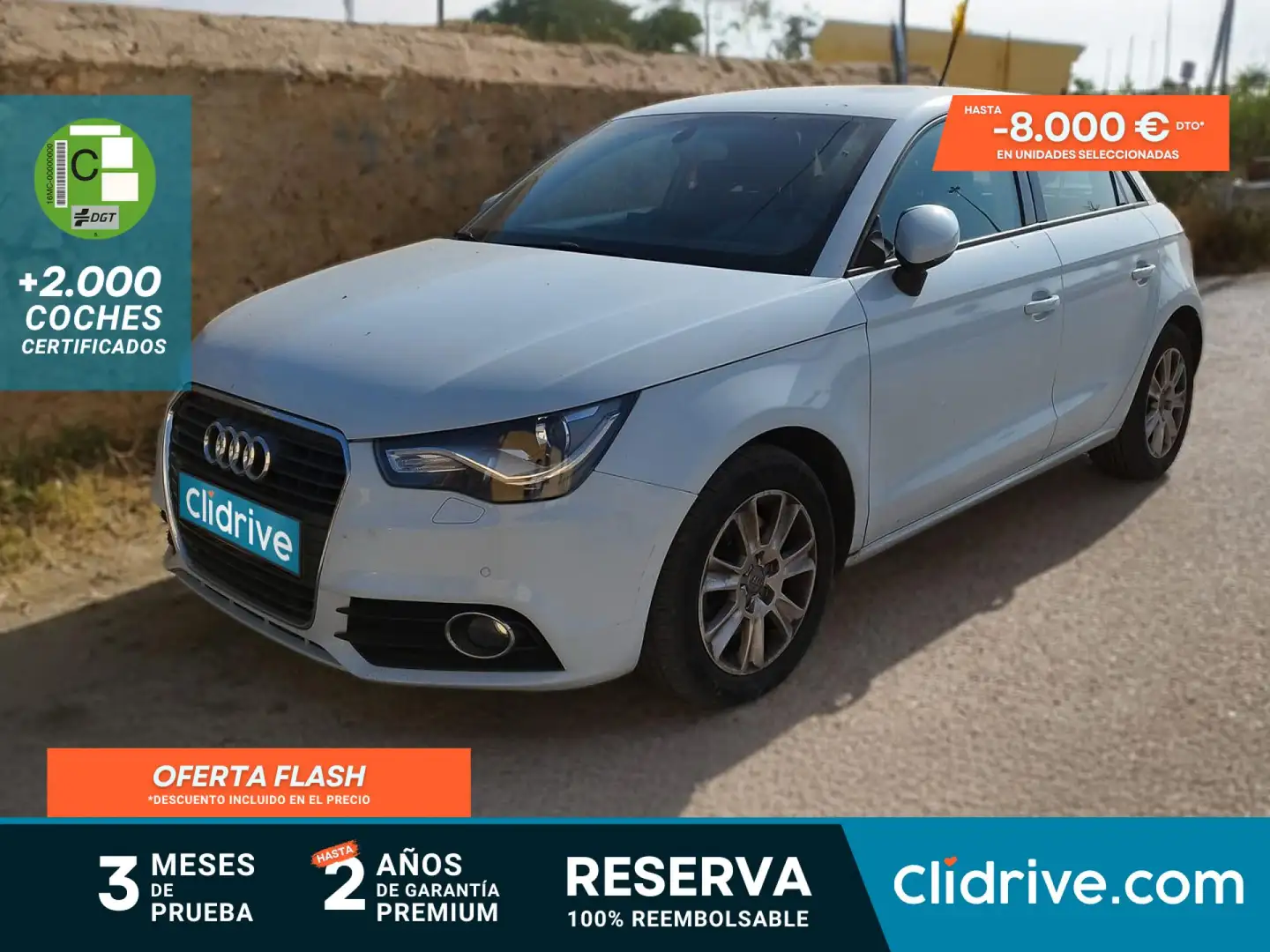 Audi A1 Sportback 1.4 TFSI Ambition S-Tronic Blanco - 1