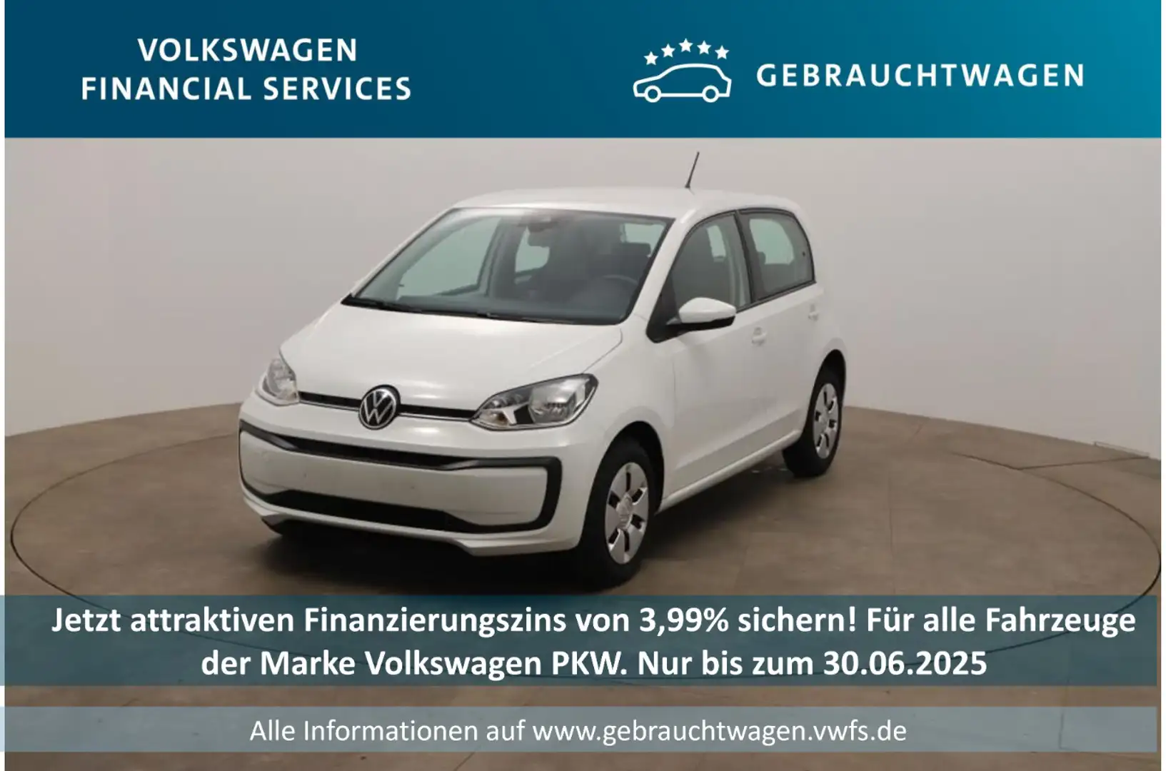 Volkswagen up! move up! 1.0 MPI RFK*PDC*Tempo White - 1