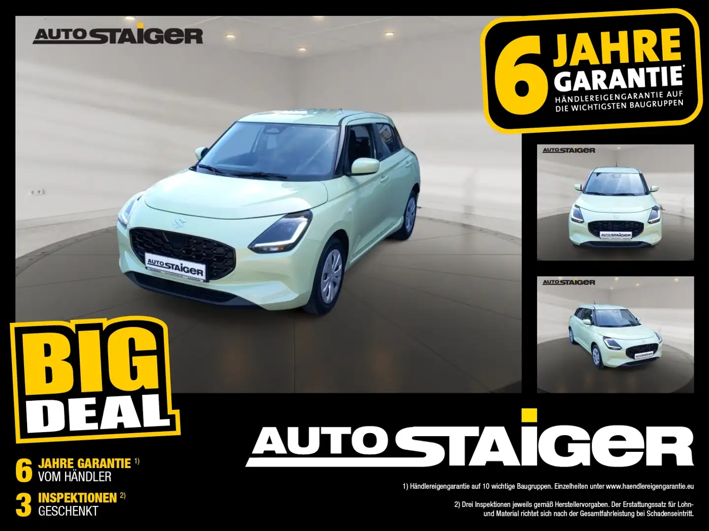 Suzuki Swift Club Rückfahrkamera*Navi* Abstandstempomat Jaune - 1