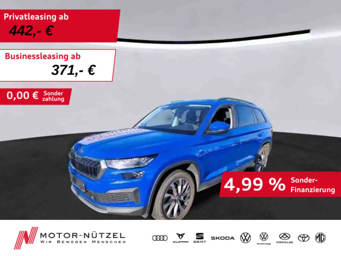 Skoda Kodiaq 2.0 TDI 4x4 DSG CLEVER MATRIX+NAV+ACC+AHK Azul - 1