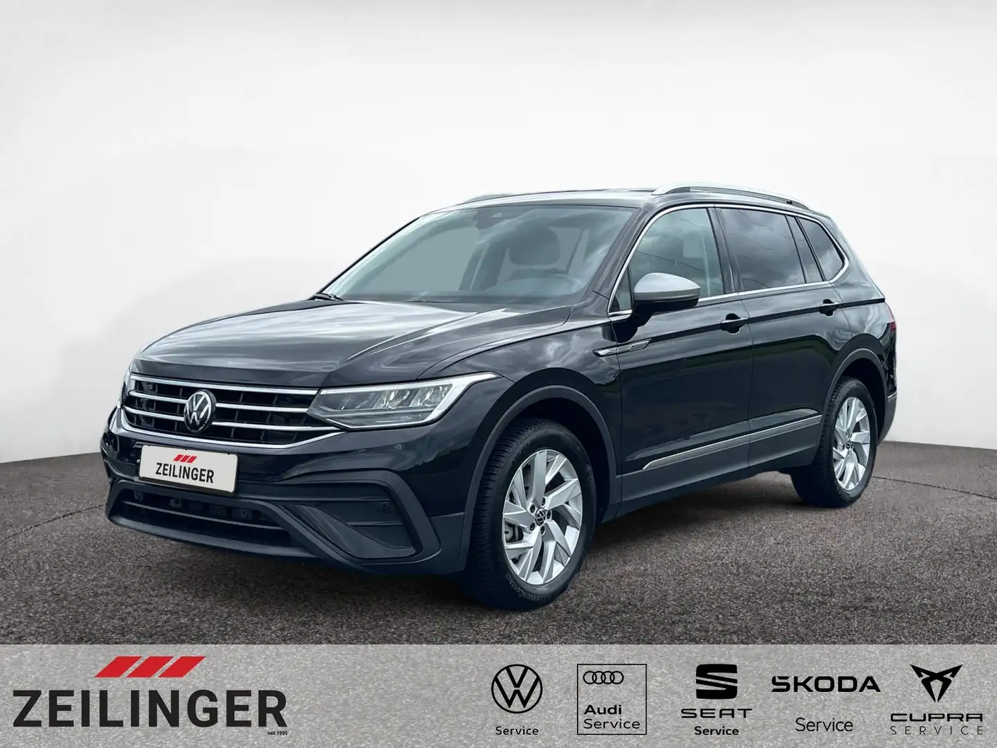 Volkswagen Tiguan Allspace Life 4Mo TDI DSG|7-S|AHK|eHECK Schwarz - 1