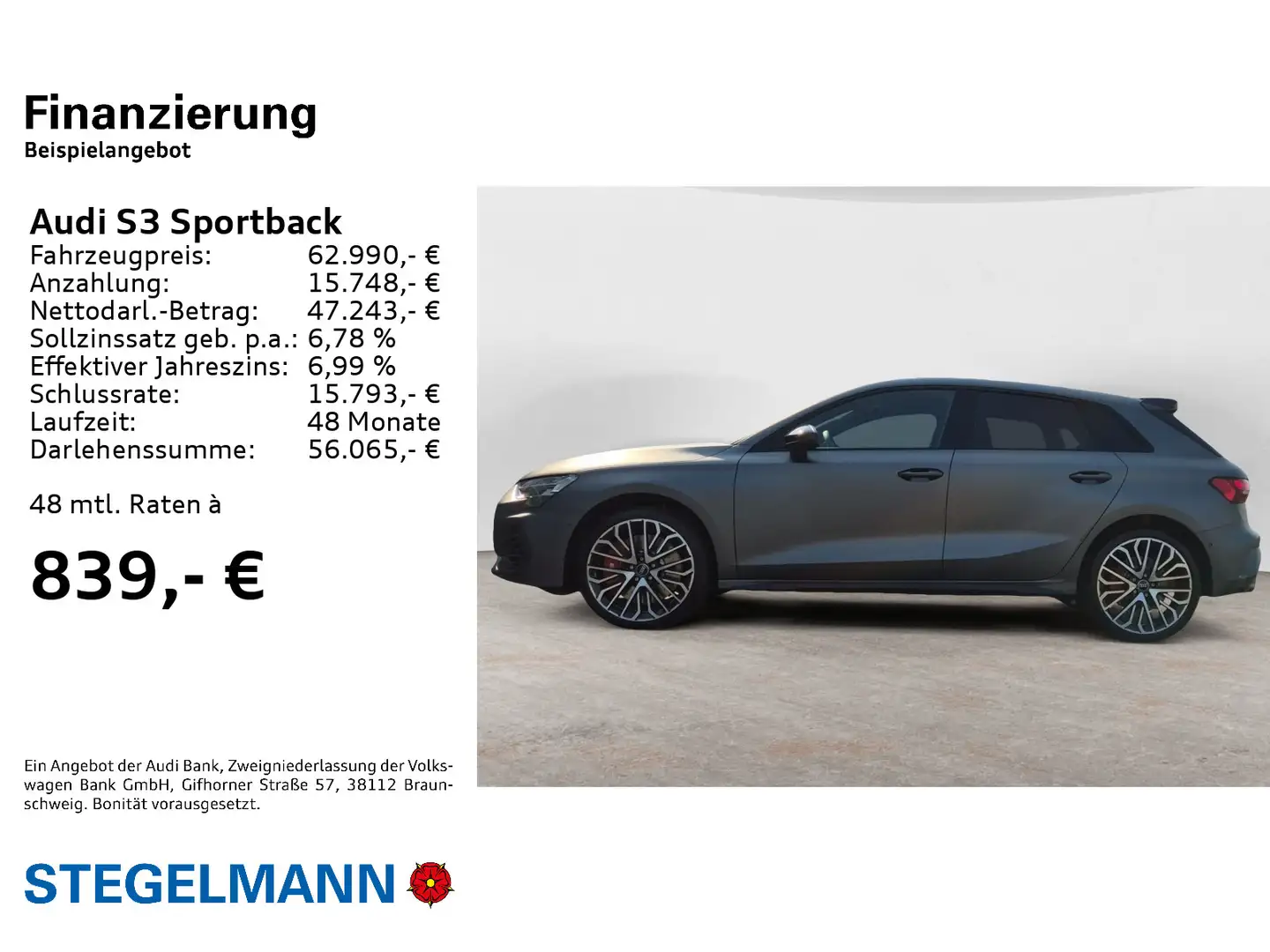 Audi S3 TFSI quattro S tronic MATRIX SONOS Gris - 2