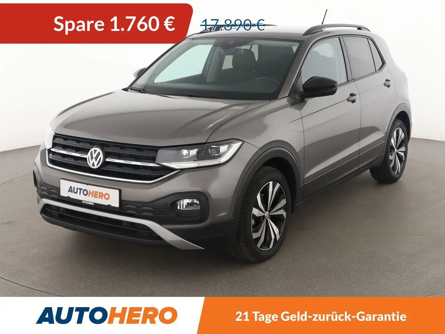 Volkswagen T-Cross 1.0 TSI Life*LED*SPUR*PDC*SHZ*KLIMA*GARANTIE* Gris - 1