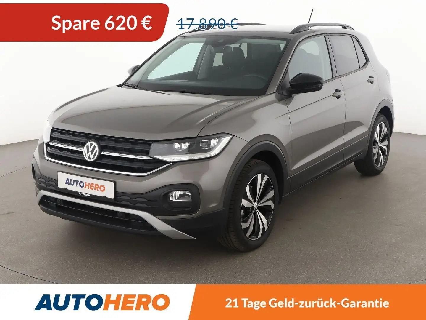 Volkswagen T-Cross 1.0 TSI Life*LED*SPUR*PDC*SHZ*KLIMA*GARANTIE* Gris - 1