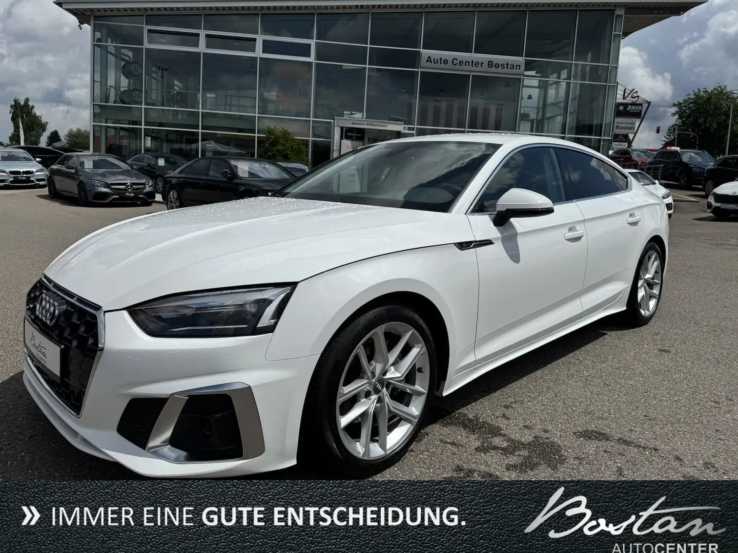 Audi A5 40 TFSI S-LINE/LEDER/KAMERA/NAVI/ACC/1.HAND Weiß - 1