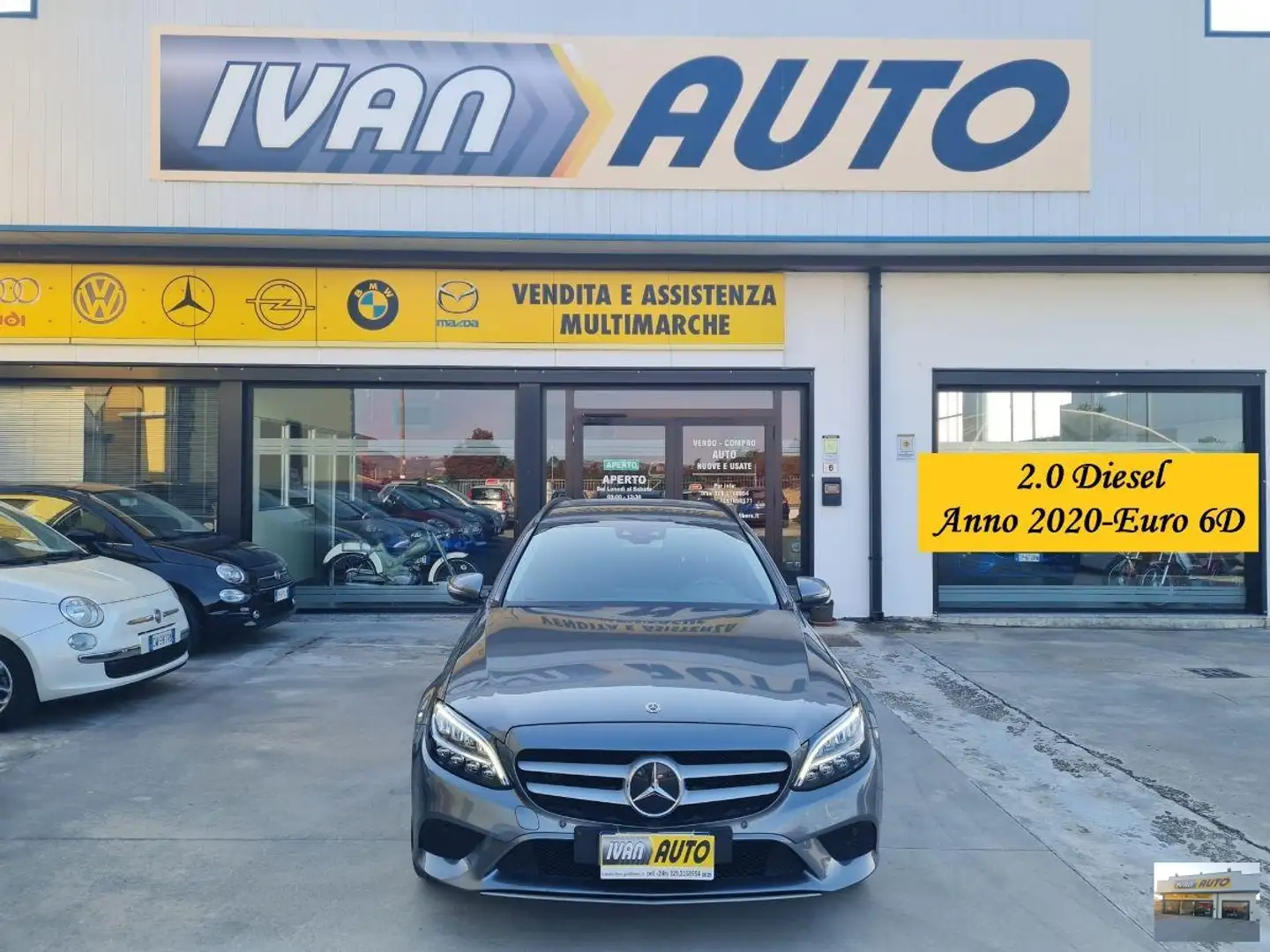 Mercedes-Benz C 220 C 2.0 Diesel-Euro 6D-Anno 2020 Argento - 1