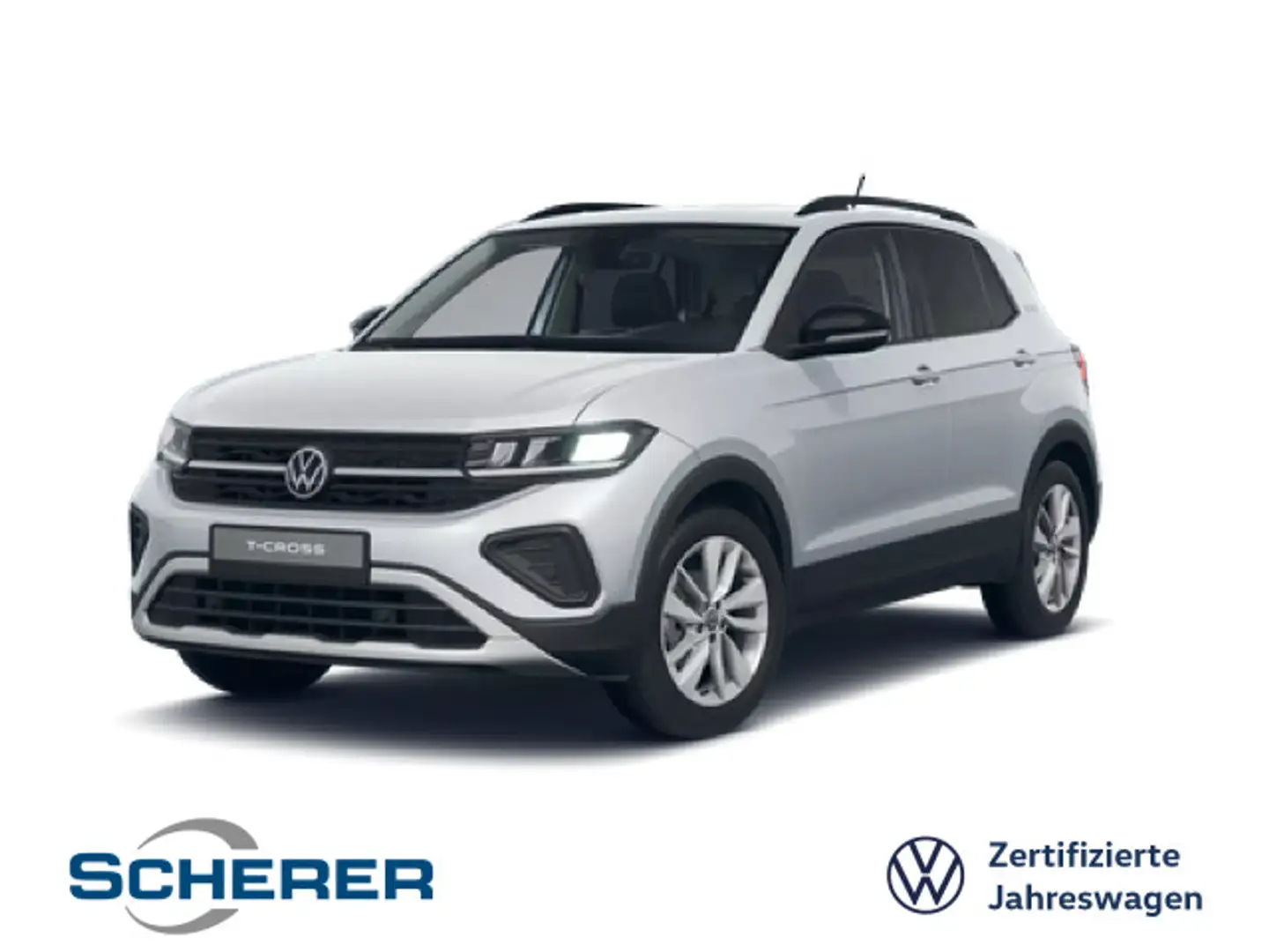 Volkswagen T-Cross Life Goal 1.0 TSI DSG Led,Navi,ACC Silber - 1