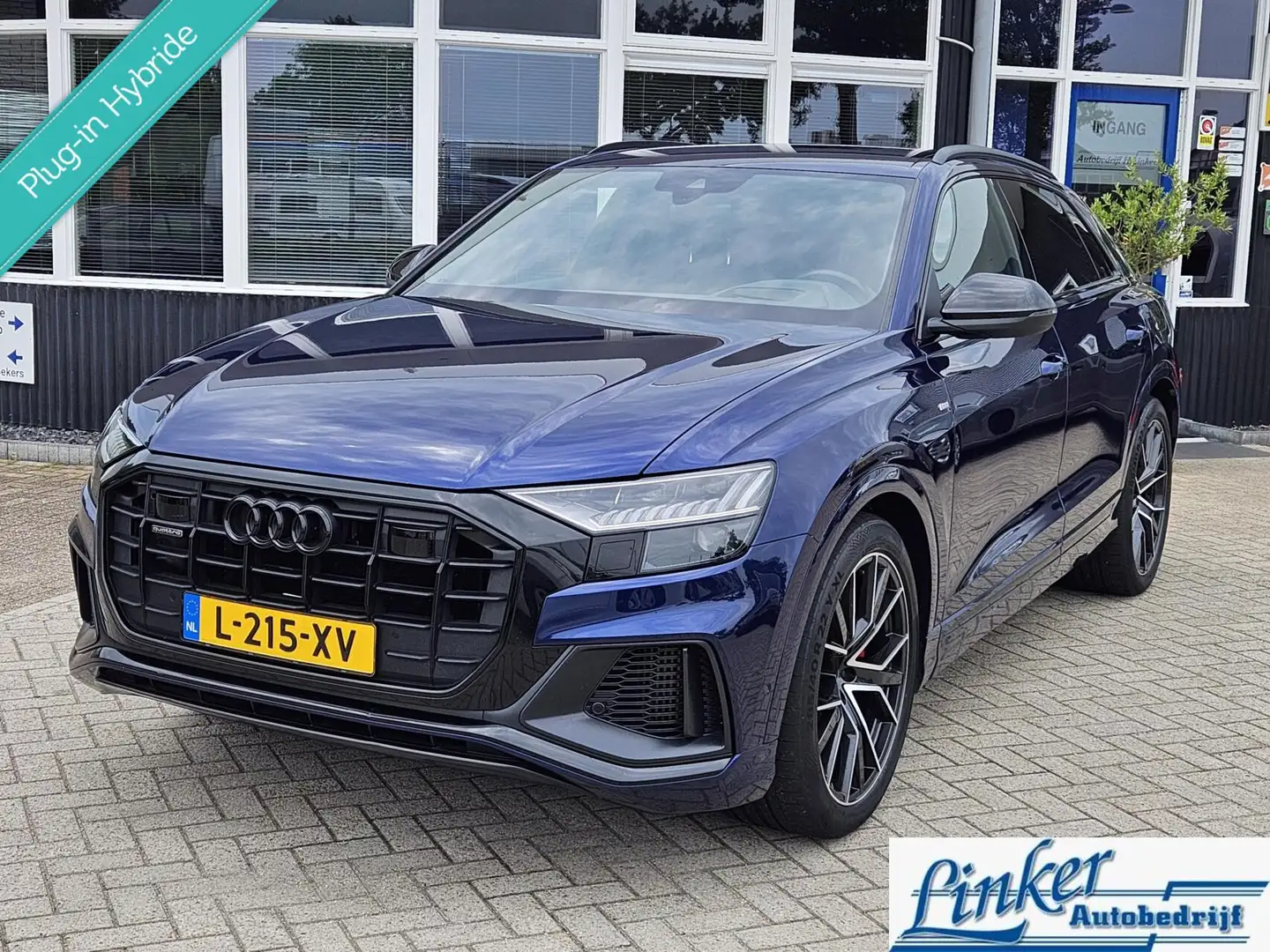 Audi Q8 55 TFSI e quattro Pro S Line 341PK B&O BTW TREKH L Blauw - 1