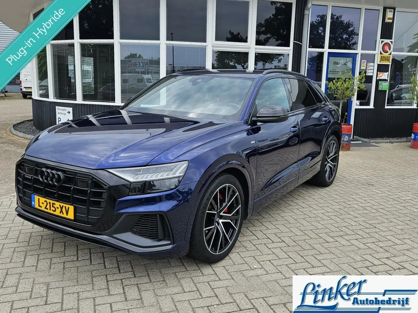 Audi Q8 55 TFSI e quattro Pro S Line 341PK B&O BTW TREKH L Blauw - 2