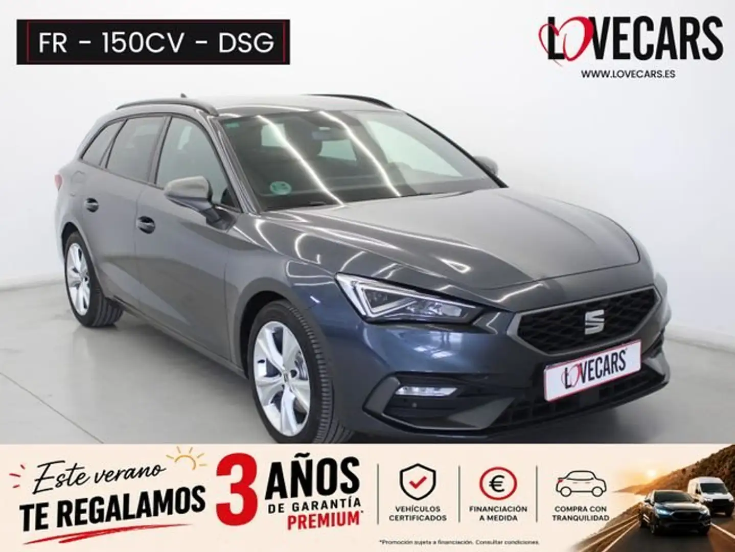 SEAT Leon ST 2.0TDI CR S&S FR DSG6 Gris - 1