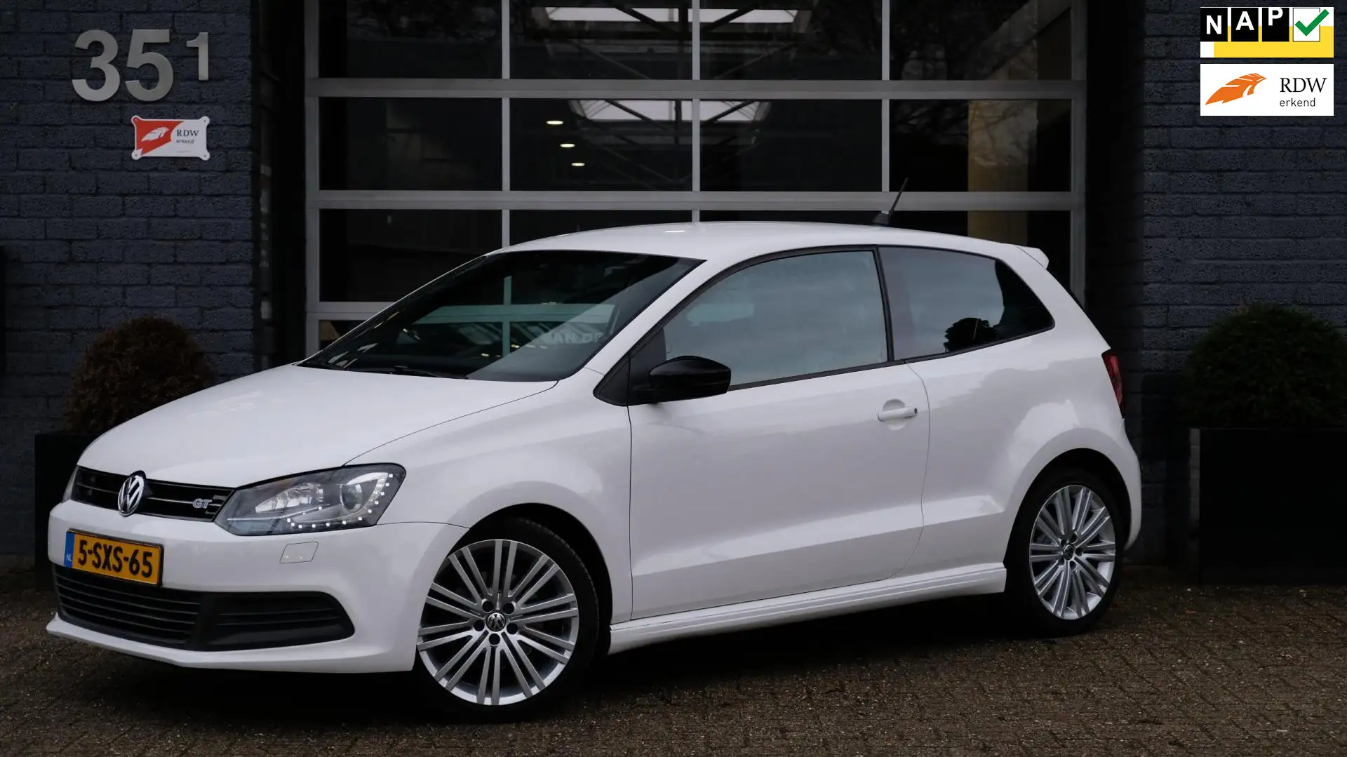 Volkswagen Polo 1.4 TSI BlueGT 140PK Cruise Navi Led Weiß - 1