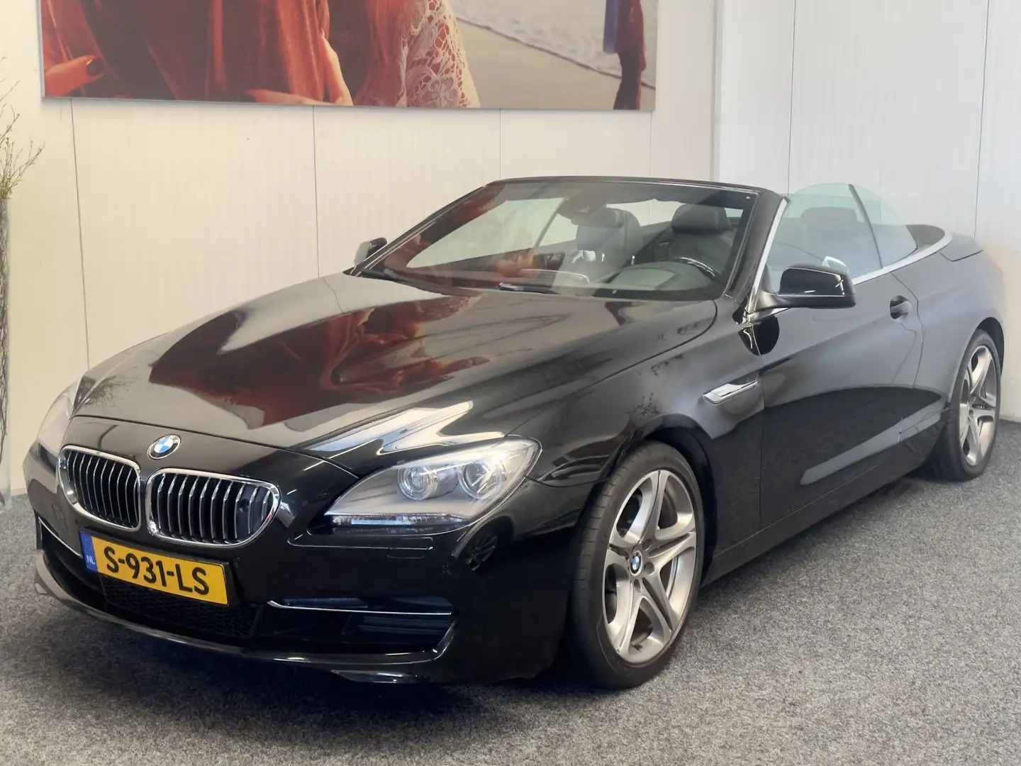 BMW 640 6-SERIE CABRIO 640i HIGH EXECUTIVE SPORTSTOELEN LE Negru - 2