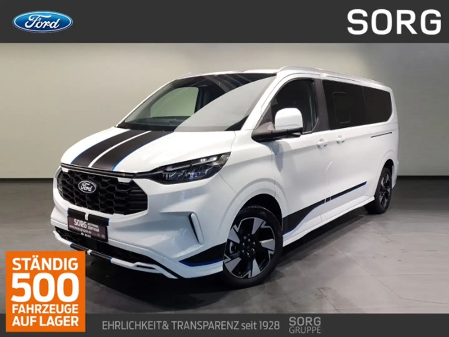 Ford Tourneo Custom L2 Sport*AWD*AHK*360°CAM*-21%* Weiß - 1