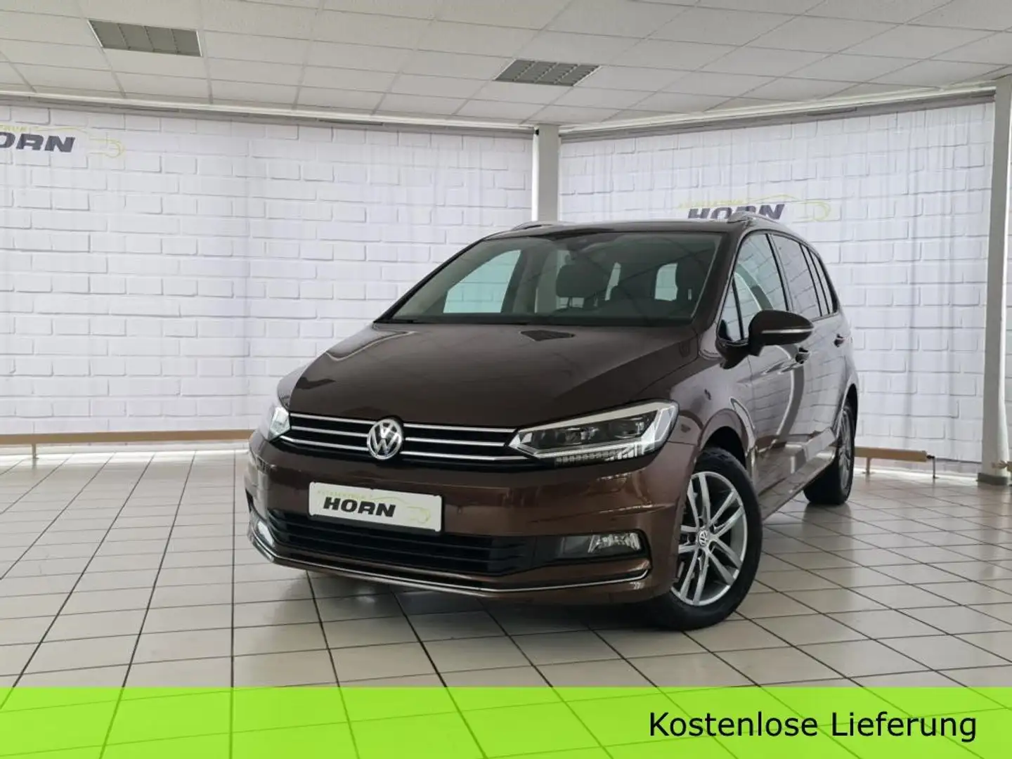Volkswagen Touran Sound BMT, Navi,AHK,Pano,LED,unfallfrei,Scheckheft Brun - 1