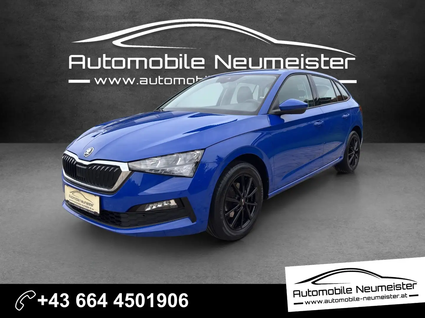 Skoda Scala 116 PS|SH|Klimaautomatik|LED|nur 47.200km|1.Besitz Blau - 1