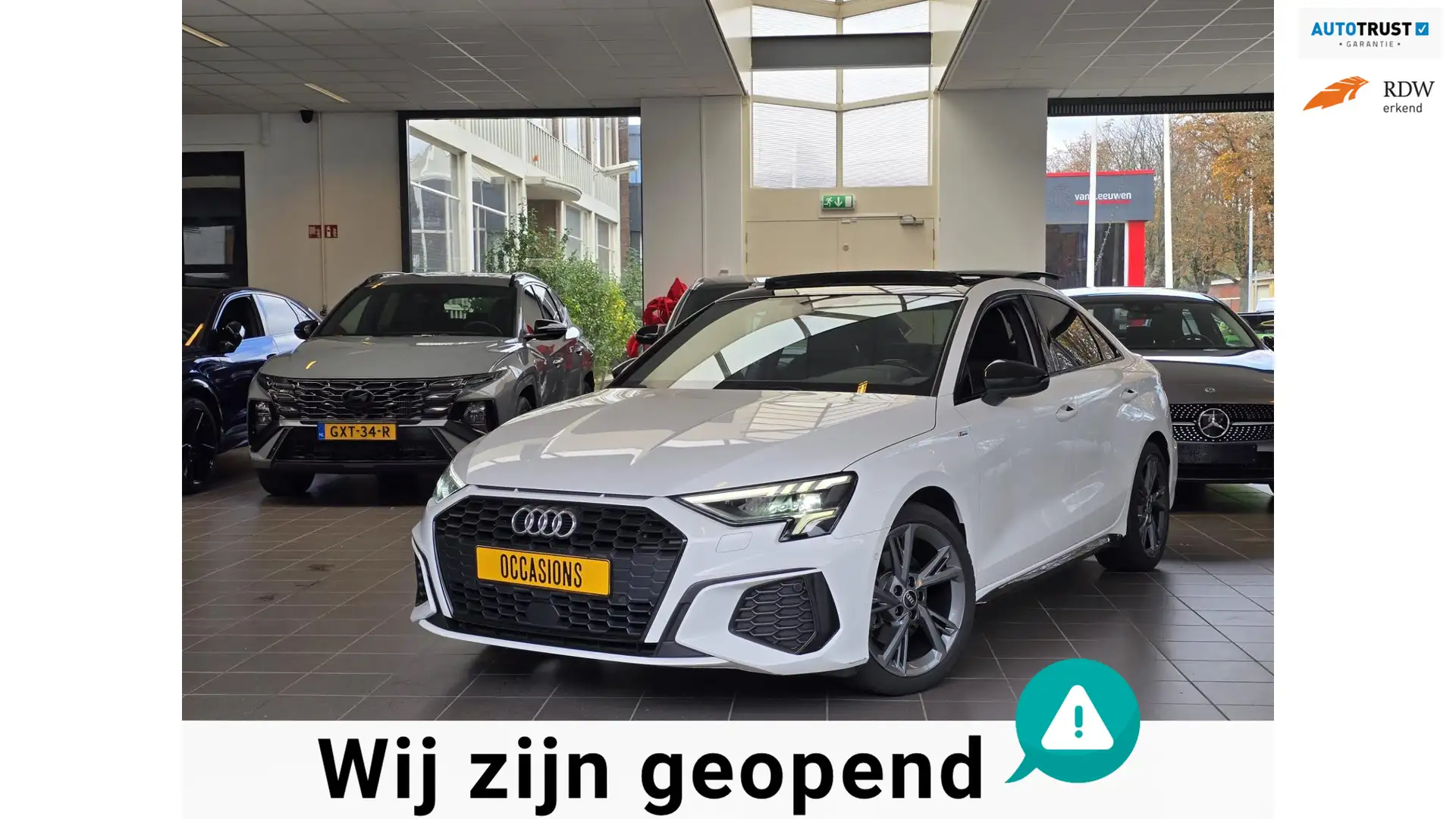 Audi A3 Limousine 35 TFSI 3*S-line Sedan Full Pano/Rs Seat Blanc - 1