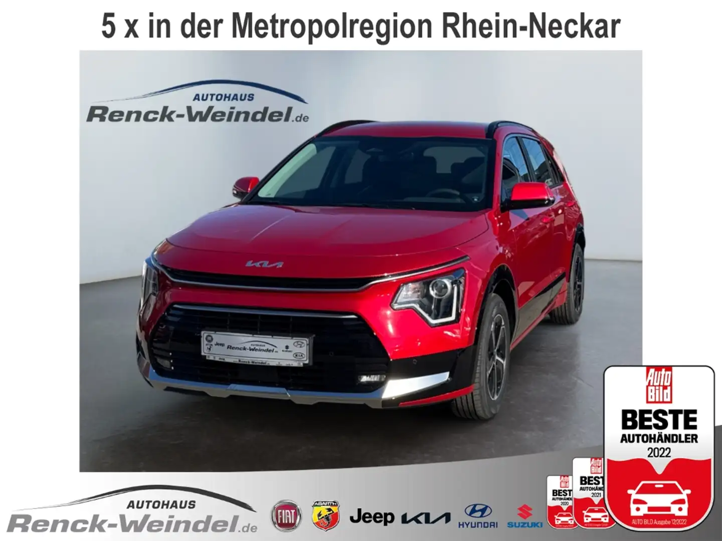 Kia Niro Hybrid Vision 1.6 DCT KOM Navi Digitales Cockpit A Rot - 1
