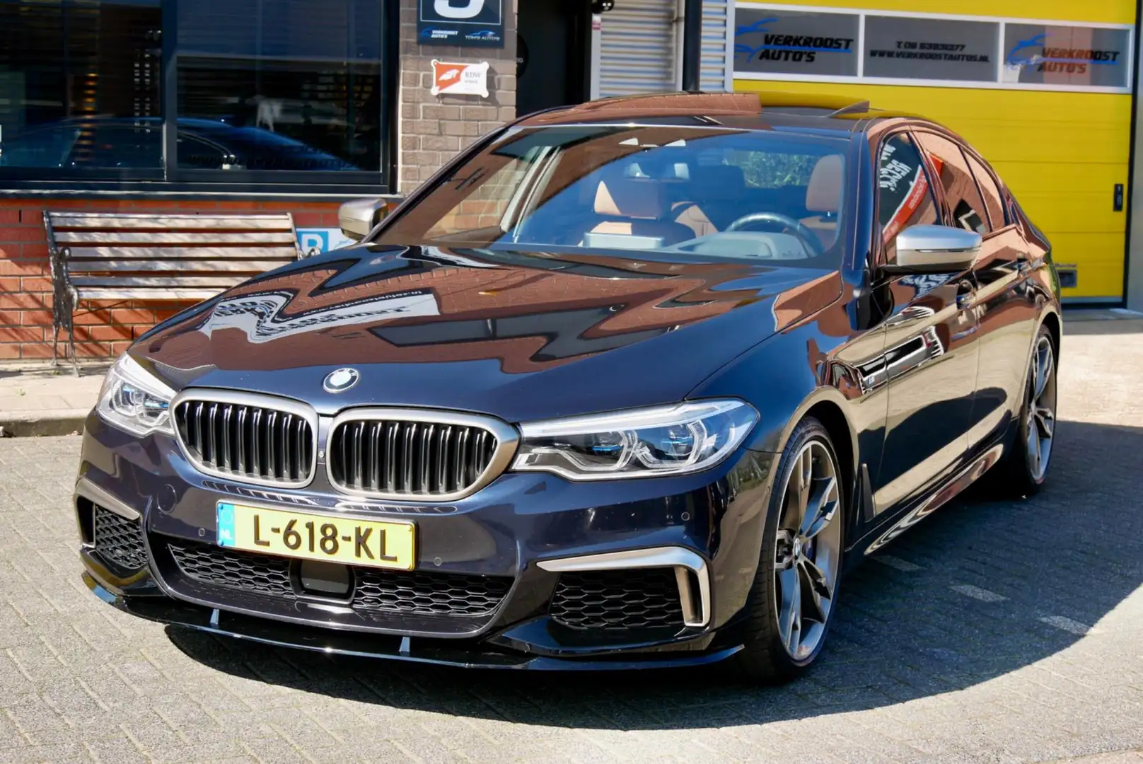 BMW M550 5-serie M550i xDrive High Executive schuifdak. 360 Negru - 2